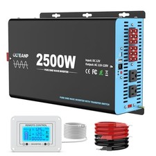 2500W Pure Sine Wave Power Inverter with Transfer 12V-2500W Built-in ATS