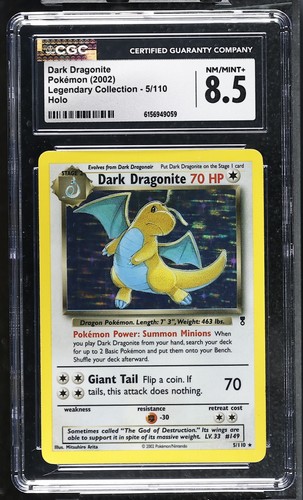 Dark Dragonite graded CGC 8.5 for sale on eBay