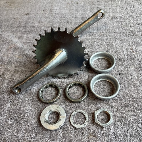 Vintage Schwinn Bicycle Crankset & Sprocket 16” Pixie Juvenile Bike