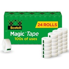Scotch Magic Tape, Invisible, Home Office Supplies and 24 Rolls, Transparent