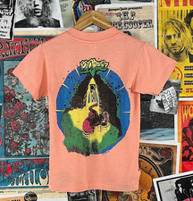 Vtg 90s Distressed OP Ocean Pacific 12 O'Clock Surfer Graphic T-Shirt Age 8-9