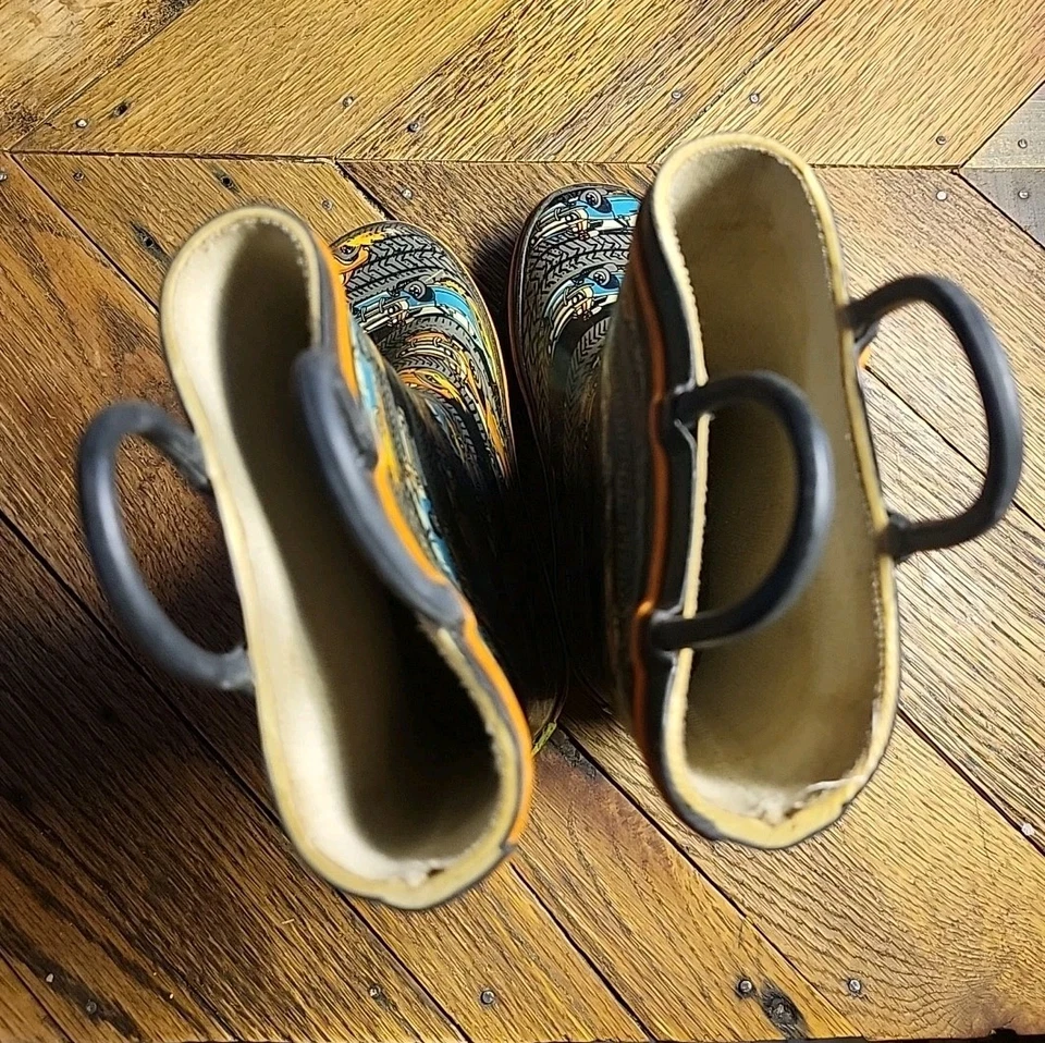 Botas de Lluvia Western Chief Niños/Niñas Talla 9 EUR26 Drag Race Negras Impermeables Foto 4 de 4