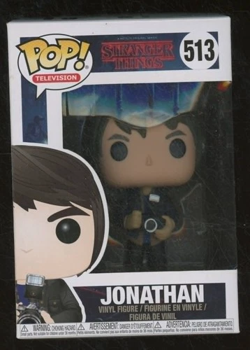 Funko Pop! Television Stranger Things JONATHAN BYERS #513 Vinyl Figure NIB BW1