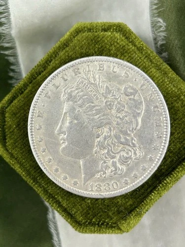 1880 O Morgan Silver Dollar $1 - New Orleans Mint Mark - 90% Silver Circulated