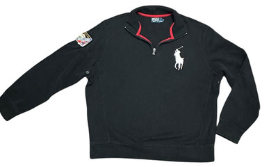 Vintage Polo Ralph Lauren 1933-34 Ski Patch Quarter Zip Sweatshirt  Sz XL