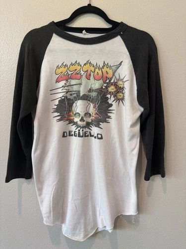 ZZ Top Degüello Vintage Concert Tour T-Shirt Men's Medi 1980s vintage concert t-shirt, vintage, size M, single stitch, B+ condition