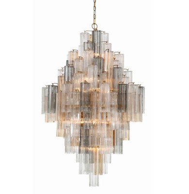 Crystorama Lighting Group ADD-319-AU Addis 20 Light 31''W Crystal - Brass