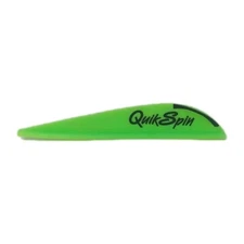 100 Pack NAP Quik Spin 2.25" Premium Performance Arrow Vanes: Fluorescent Green