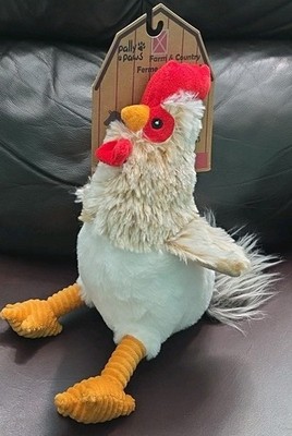 Pally Paws 13'' Rooster Dog Toy w/Squeaker AA0950 New
