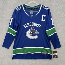 Vancouver Canucks Hockey Jersey Mens Large Blue NHL Sharon You 21 Fanatics