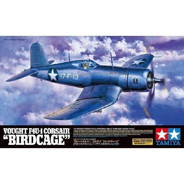 Tamiya 1/32 Aircraft Series No.24 US Navy Vought F4U-1 Corsair BirdGauge Kit New