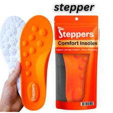 Original Steppers Comfort Boosting Massage Insoles for Heel & Plantar Fasciitis