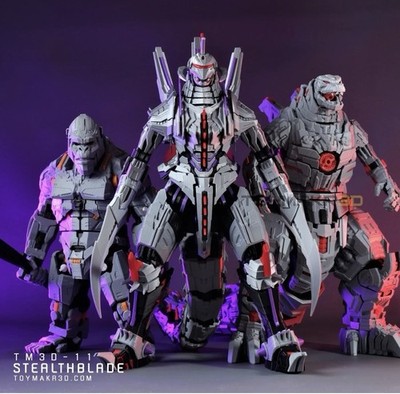 Mecha Action Figures Pack of 3 (read description!!!) 