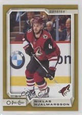 2018-19 O-Pee-Chee Glossy Gold Border Niklas Hjalmarsson #353 0c3
