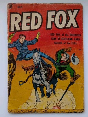 Redfox 15 L.B. Cole Art A-1 108 Magazine Enterprises 1954 Cover Detached