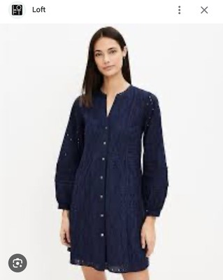 princess polly baby blue dress Loft Knot Front Midi Shirtdress at Hamilton Place in Chattanooga, TN main image 1