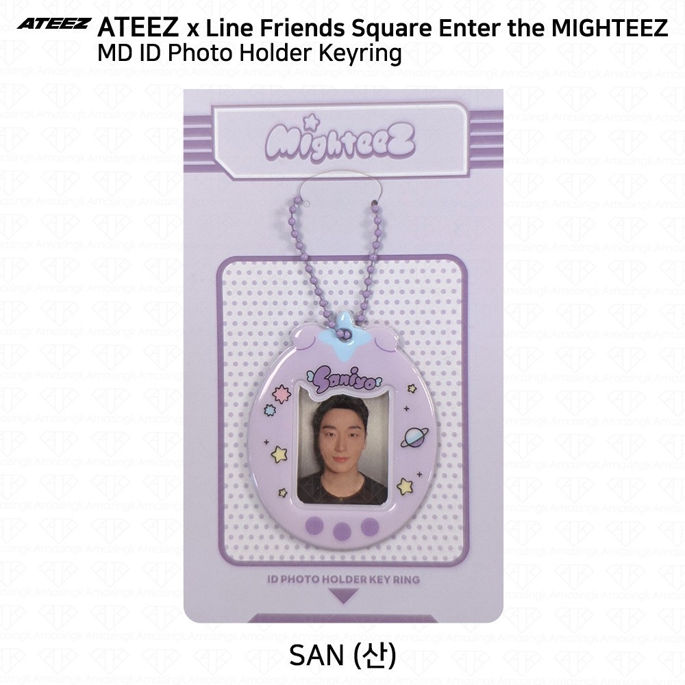 ATEEZ LINE FRIENDS Enter the Mighteez POP-UP MD ID Photo Holder