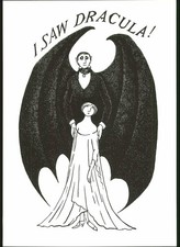 1979 EDWARD GOREY PRINT Poster I Saw Dracula T-Shirt Design T Shirt