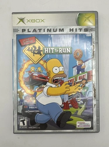 The Simpsons Hit and Run Xbox Video Game Platinum Hits - Complete CIB
