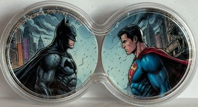 BATMAN vs SUPERMAN 2×1oz 銅メダル Dual Battle Sets Series 2 x 1 oz Batman vs Superman Copper Medals