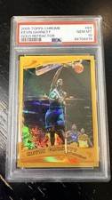 2005-06 Topps Chrome Kevin Garnett Gold Refractor #/99 psa 10