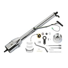 32 Chrome Tilt Auto Shift Indicator Steering Column W9 Hole Adapter No Key 32 Chrome Tilt Auto Shift Indicator Steering Column W9 Hole Adapter No Key