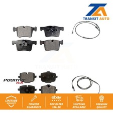 Front Rear Semi-Metallic Brake Pads & Wear Sensor Kit For 2012 BMW X3 From 10 11