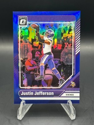 2024 Donruss Optic Justin Jefferson /199 Blue #130 Minnesota Vikings
