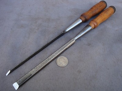Vintage T.H.Witherby Socket Chisels 1/8''&1/2'' Razor Sharp