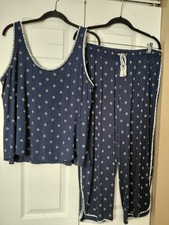 Super Soft SOMA Cool Nights Pajama Set Blue bottom is Medium and top is Large
