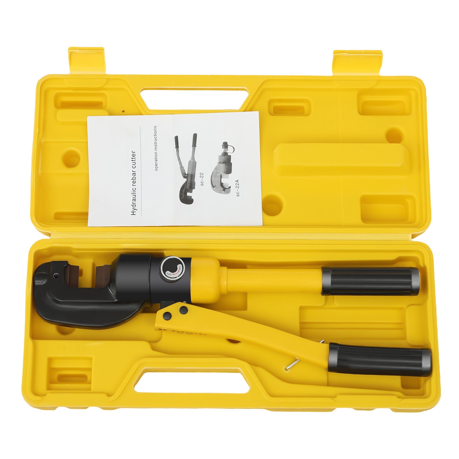 8T Rebar Cutter Portable Electric Hydraulic 4mm-16mm Cutter W/ 1 Allen Wrench