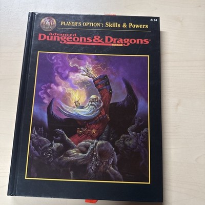 TSR Advanced Dungeons & Dragons AD&D Rulebook Players Option Skills & Power 1996