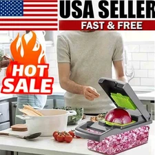 15-In-1 Vegetable Fruit Kitchen Chopper Cutter Food Onion Veggie Dicer Slicer!~