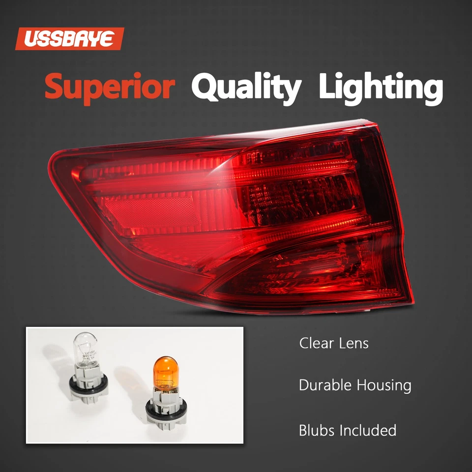 For 2014-2020 Acura Mdx Halogen Tail Light with Bulb Left Driver Side Foto 2 de 4