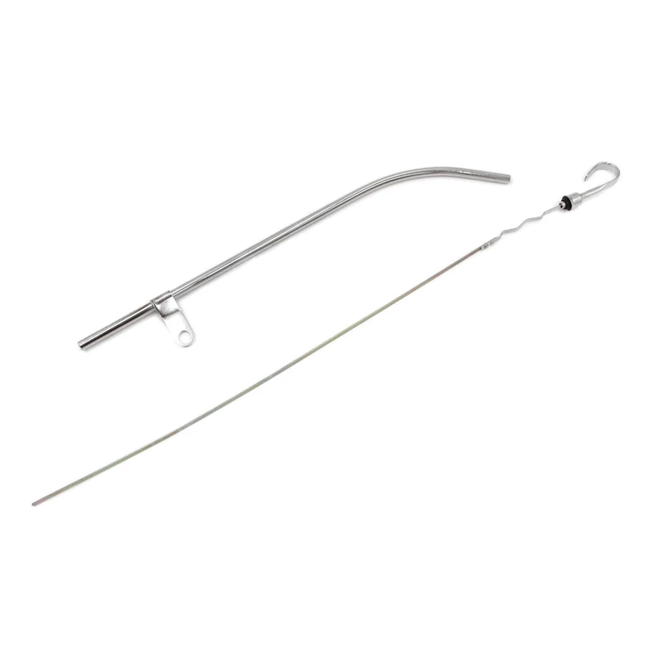 GASO Chrome Engine Oil Dipstick & Tube Small Block Chev 1980-1985 Late SBC - image 2 of 3