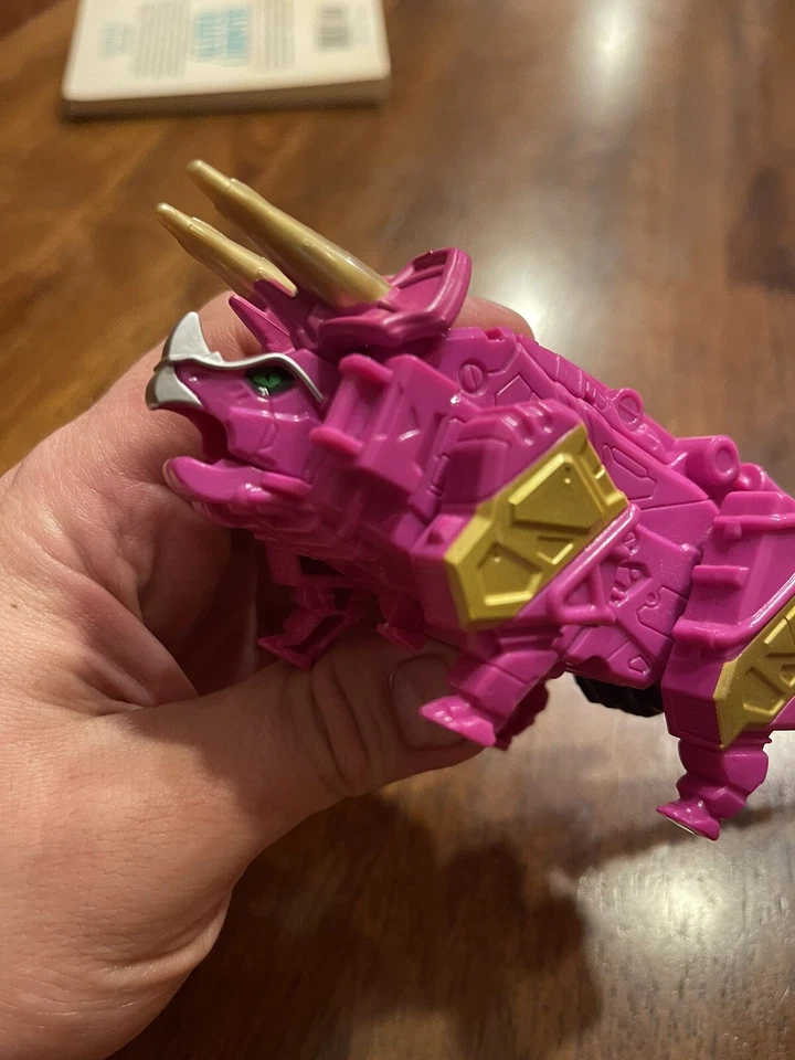 Power Rangers Dino Charge Pink Zord Action Dinosaur Triceratops - Image 4 of 4