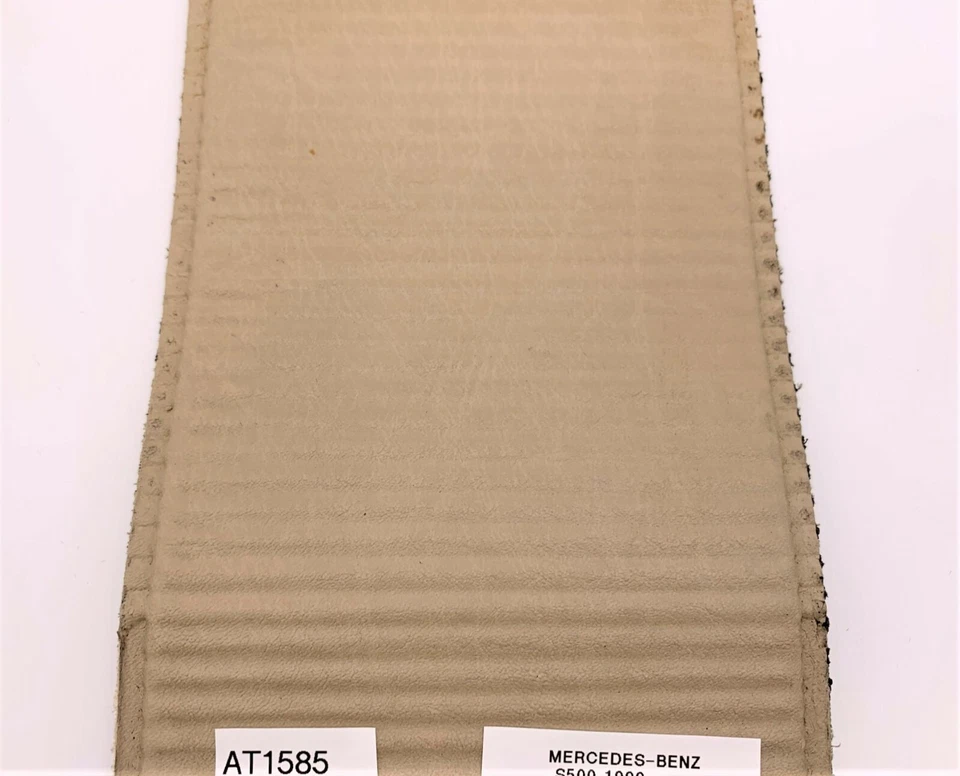 OEM 94-99 Mercedes-Benz S500 console central rolo superior capa couro inserção bronzeado - Imagem 3 de 4