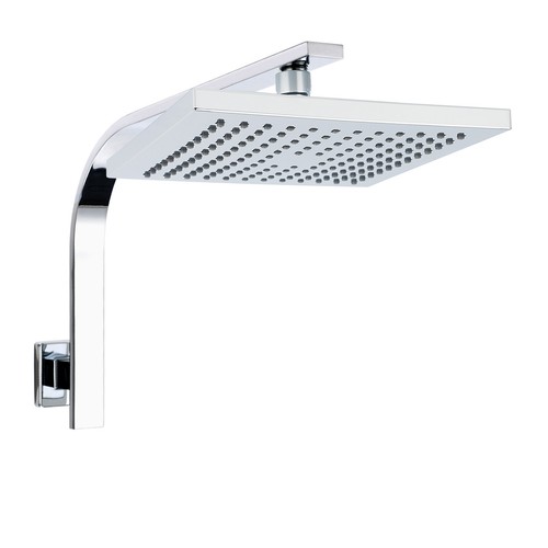 WELS Square 8/9/10'' Rain Shower Head / Wall Arm / Mixer / Hot Cold Tap Chrome - Picture 26 of 28