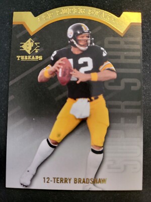 2009 SP Threads Terry Bradshaw SUPER STAR card #AP6 STEELERS