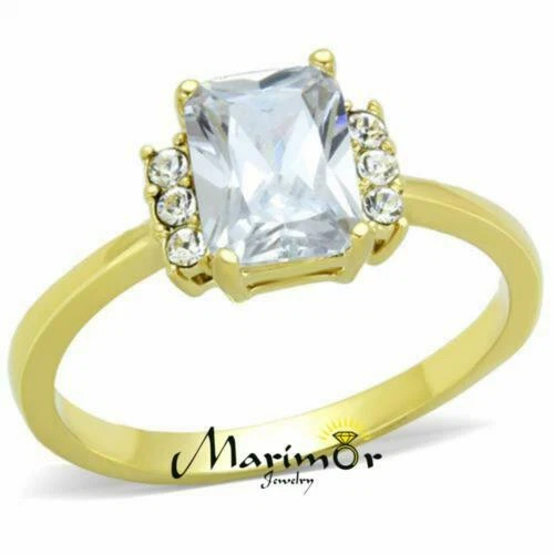 Anillos de bisutería anillo de compromiso de acero inoxidable