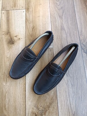 GUCCI MICROGUCCISSIMA LEATHER LOAFERS SIZE 41 EU, 8 US, 7.5  display picture 1
