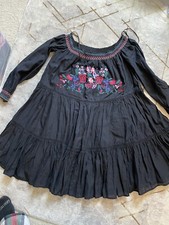 Free People Sunbeams Off The Shoulder mini Dress Size XS embroidered