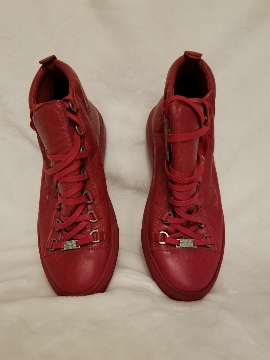 Balenciaga Men's Arena High Top Sneakers US Size 41 Red | eBay