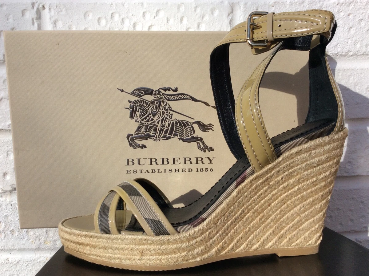 Burberry sandals best sale wedges