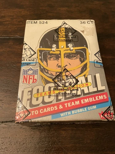 (1) 1984 Fleer Football Teams in Action Unopened Wax Box BBCE Sealed