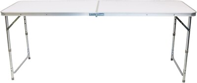 4 Fuß Klappbarer Camping Outdoor Tisch Schwerlast Picknick BarBQ Party Stand Arbeitstisch