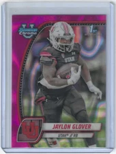 2024 Bowman University Chrome Football - #97 Jaylon Glover - Pink Lava