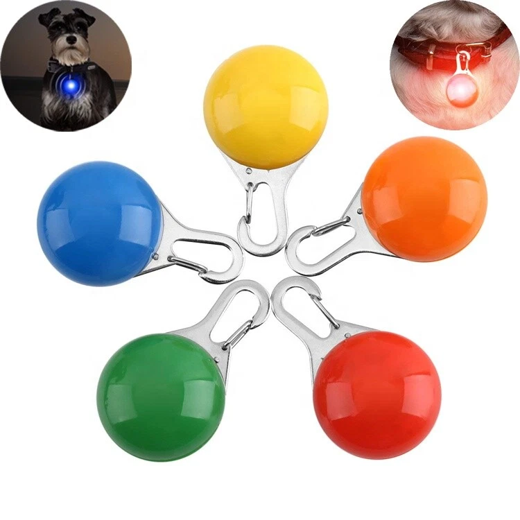 Waterproof Pet Dog Cat Collar LED Luminous Light Night Safety Clip Tag Flashing - Image 3 of 4