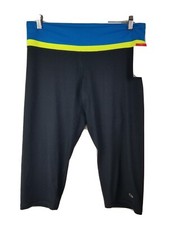 NWT Champion Large Black Capri Athleisure Leggings stretch Cropped