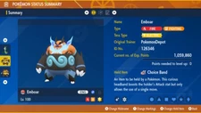 6IV Shiny Emboar Pokemon Scarlet and Violet *SAME DAY*